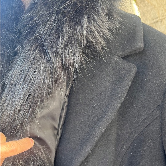 Ivanka Trump Elegant Detachable Black Fur Collar Coat- size 4 NWOT - Picture 4 of 15